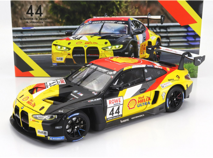 BMW 4-series M4 Gt3 Team Bmw Junior №44 Winner Nls 3 Nurburgring Adac Rundstrecken Trophy (2023) Dan Harper - Max Hesse - Neil Verhagen, Yellow Red Black