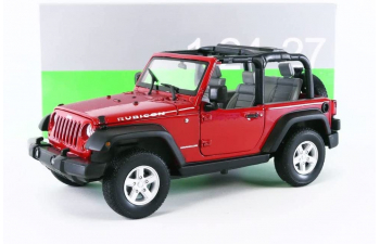 JEEP Wrangler Rubicon open (2007), красный