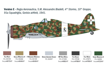 Сборная модель MACCHI Mc.202 Saetta Airplane Military 1943