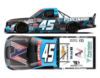 Chevrolet Silverado #45 Kaden Honeycutt *AutoVentive/Precision*, blue/red/white 2025
