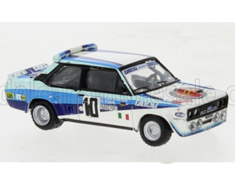 FIAT 131 Abarth Team Fiat Italia №10 Winner Rally Montecarlo (1980) Walter Rohrl - Christian Geistdorfer, White 2 Tone Blue