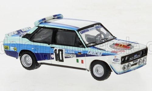 FIAT 131 Abarth Team Fiat Italia №10 Winner Rally Montecarlo (1980) Walter Rohrl - Christian Geistdorfer, White 2 Tone Blue