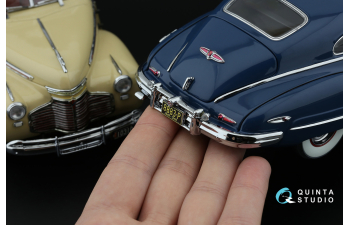 3D Декаль Автомобильные номера США, средний запад, 1940-1950 (для всех моделей) (на метал. основании)