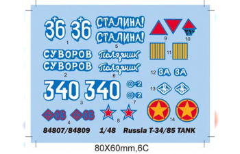 Сборная модель Танк Russia T-34/85 Tank 1944