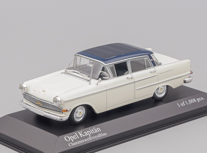 OPEL Kapitan 1959, white / blue