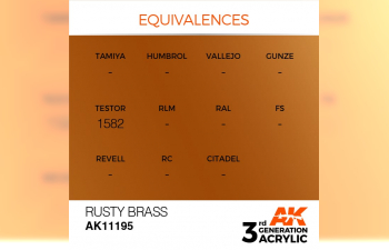 Краска акриловая 3rd Generation Rusty Brass 17ml