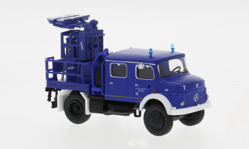 MERCEDES-BENZ LA 911 Lichtmastwagen THW Stuttgart (1966), blue