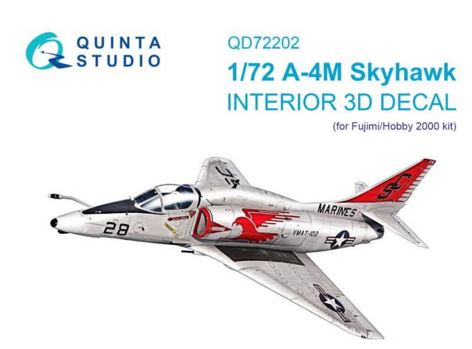 3D Декаль интерьера кабины A-4M Skyhawk (Fujimi/Hobby 2000)
