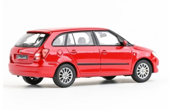 SKODA Fabia 2 Facelift Combi New logo (2010), red