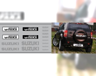 Набор декалей Логотипы и шильдики SUZUKI Grand Vitara