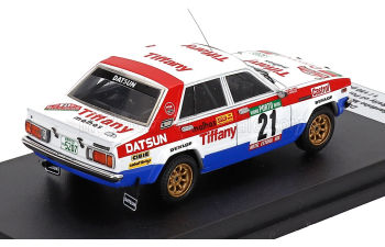 DATSUN 160J (night version) №21 Rally Portugal (1981) Santinho Mendes - Filipe Lopes, Light Blue Red