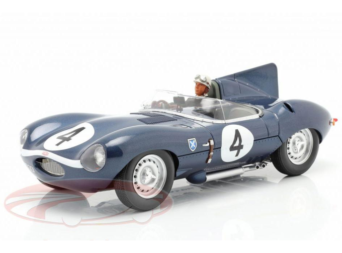 Набор из двух моделей Jaguar D-Type #4 Winner 24h LeMans (1956) + фигурка гонщика