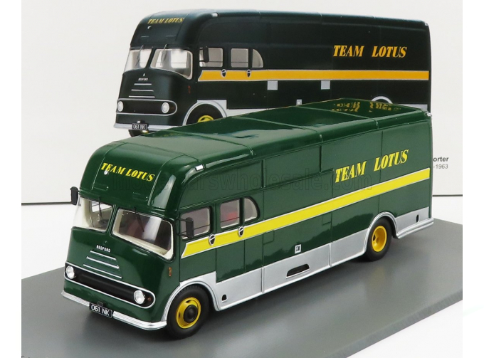 BEDFORD Truck Team Lotus Car Transporter (1961), Green Yellow Silver