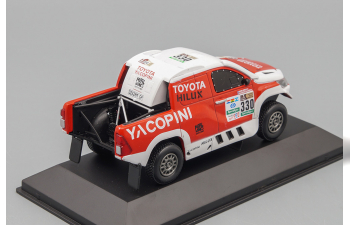 Dakar 2017 Toyota Hilux #330 Rally Dakar Alejandro Yacopini Argentina, белый с красным