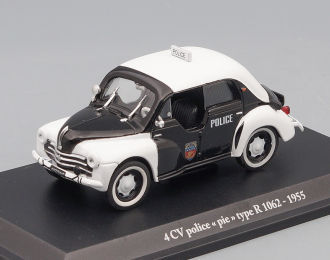 RENAULT 4 CV Police "Pie" Type R 1062 1955, black / white