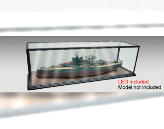 Бокс для моделей с LED подсветкой (Корабли 1/200 и 1/350) размер 1010х278х278 мм