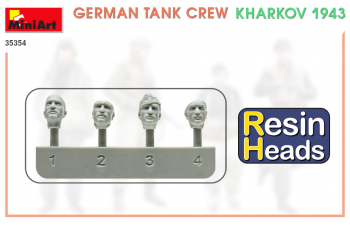 Сборная модель German Tank Crew. Kharkov 1943. Resin Heads