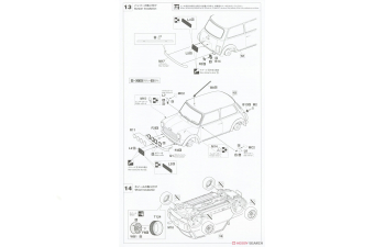 Сборная модель MINI Cooper Sports-pack 1998