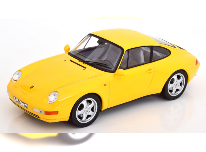 PORSCHE 911 (993) Carrera Coupe (1994), yellow