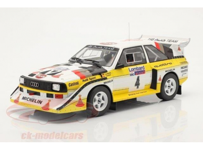 AUDI Sport Quattro S1 #4 "HB Audi Team" Rohrl/Geistdoerfer Lombard RAC Rally 1985