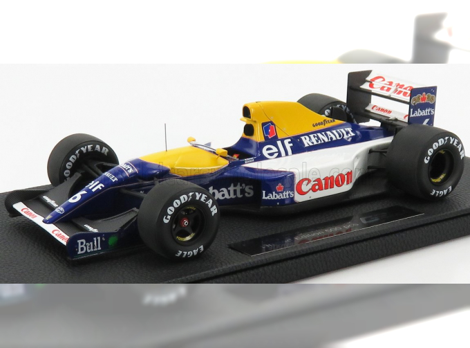 WILLIAMS F1 Fw14b №6 Season (1992) Riccardo Patrese, Blue Yellow White