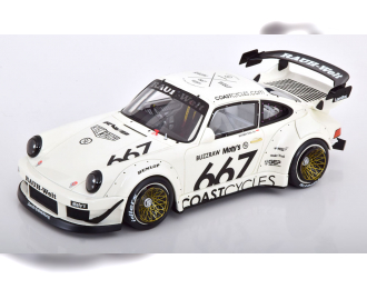 PORSCHE 911 RWB Coast Cycles, white black