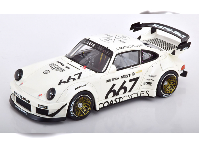 PORSCHE 911 RWB Coast Cycles, white black