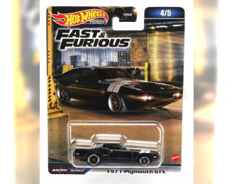 PLYMOUTH Dom's Gtx Coupe (1971) - Fast & Furious 8 2017, Black Silver