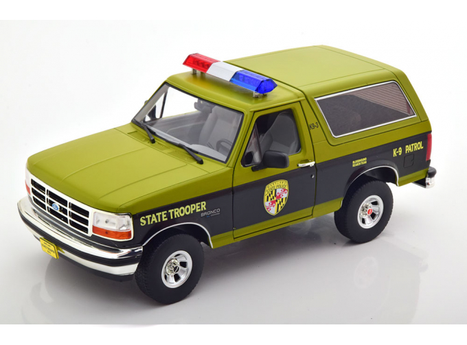 FORD Bronco Maryland State Police (1996), green black