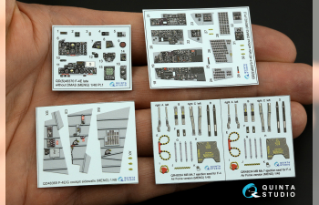 3D Декаль интерьера кабины F-4E late без DMAS (Meng)