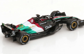 ALFA ROMEO F1 C43 Team Stake N77 Monza Italy Gp (2023) Valtteri Bottas, Black Red White Green