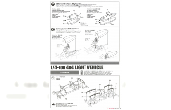 Сборная модель North American P-51D Mustang & 1/4-ton 4x4 Light Vehicle Set