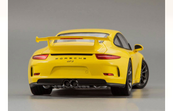 PORSCHE 991 GT3 (2013), yellow with silver wheels