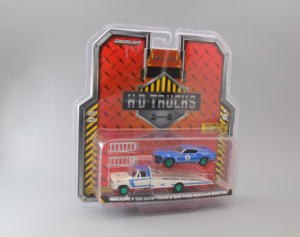 набор FORD F-350 Ramp Truck 1969 и FORD Mustang Boss 302 #1 "Mustang Racing Team" 1969 (Greenlight!)