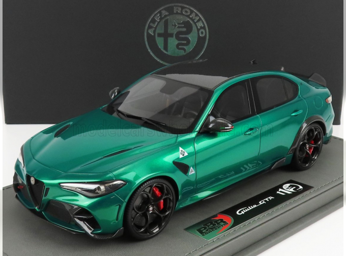 ALFA ROMEO Giulia Gta (2020) - Con Vetrina - With Showcase, Verde Montreal - Green Met