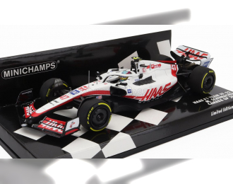 HAAS F1 Vf-22 Ferrari Team Haas N 47 Canada Gp (2022) Mick Schumacher, White Black Red