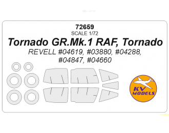 Tornado GR. Mk. 1 RAF, Tornado (REVELL #04619, #03880, #04288, #04847, #04660) + wheels masks