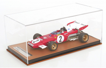 FERRARI F1 312b2 N 2 Zandvoort Gp (with Pilot Figure) (1971) Jacky Ickx - Con Vetrina - With Showcase, Red White