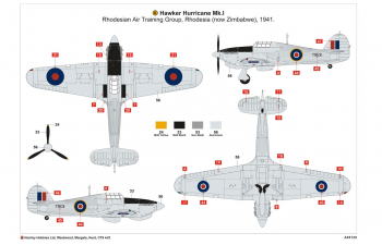 Сборная модель Британский истребитель Hawker HURRICANE Mk.I TROP