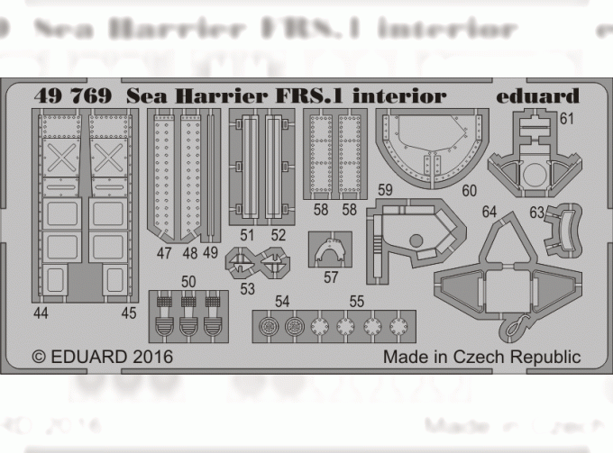 Фототравление для Sea Harrier FRS.1 interior