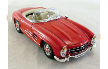 MERCEDES-BENZ 300 SL Roadster (1957), Mercedes-Benz Offizielle Modell-Sammlung 57, красный