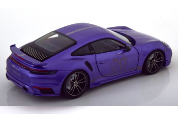 PORSCHE 911 (992) Turbo S Coupe (2021), purple-metallic