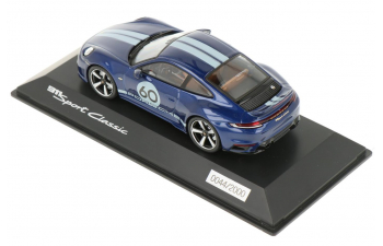 PORSCHE 992 Sport Classic (Gentian blue metallic, black/cognac)