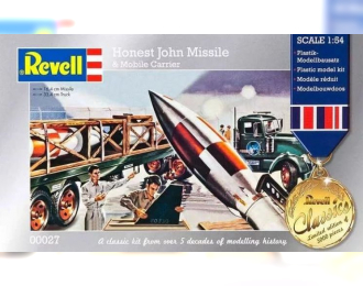 Сборная модель Ракета Honest John с ракетовозом