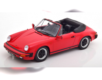 PORSCHE 911 SC Cabriolet with Softtop (1983), red