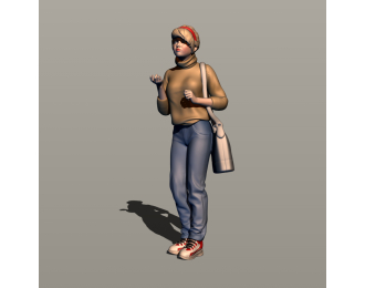 Фигурка 747 Студентка 6, окрашенная