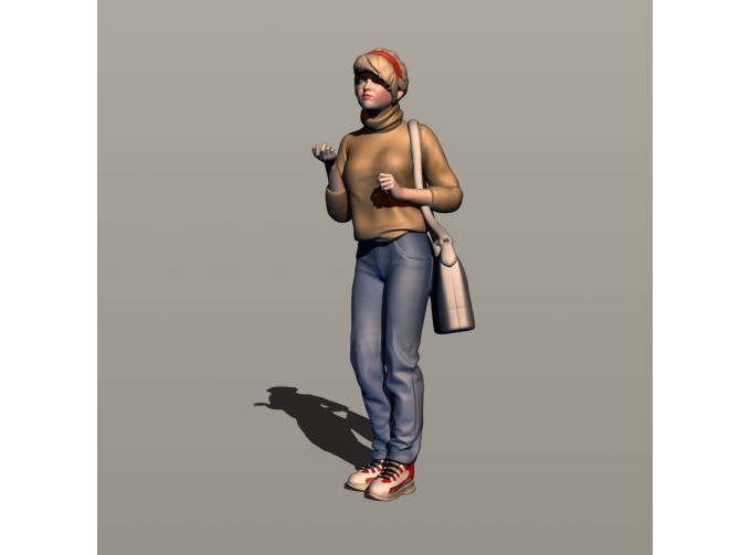 Фигурка 747 Студентка 6, окрашенная