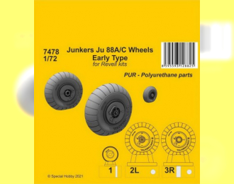 Junkers Ju 88A/C Wheels Early Type (Revell kits)