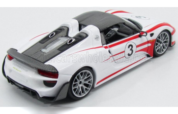 PORSCHE 918 Spider Salzburg Racing Design №3 Weissachpackage (2013), White Black Red