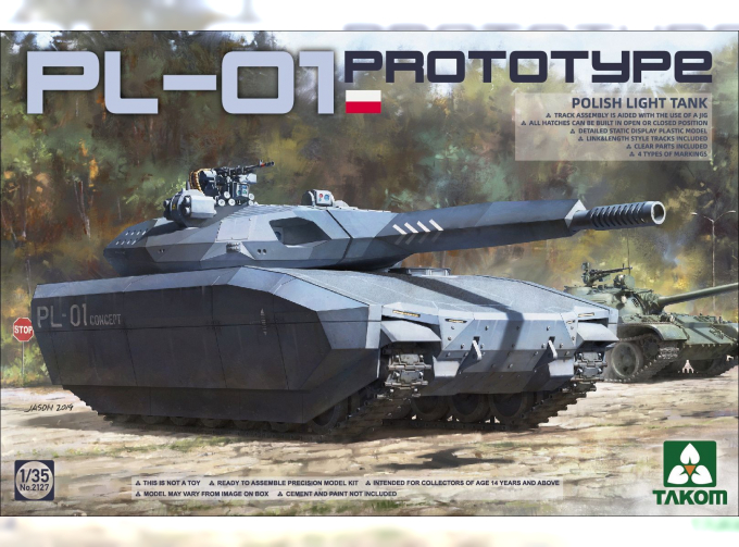 Сборная модель Polish PL-01 Prototype Light Tank